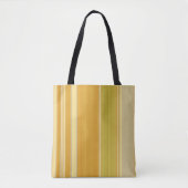 Zonnige Gele Strepen Tote Bag (Voorkant)