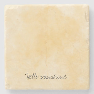 Zonnige gele stropdas kleurstof stenen onderzetter