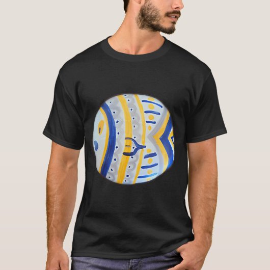 Zonnige Gele Vis T-shirt (Voorkant)