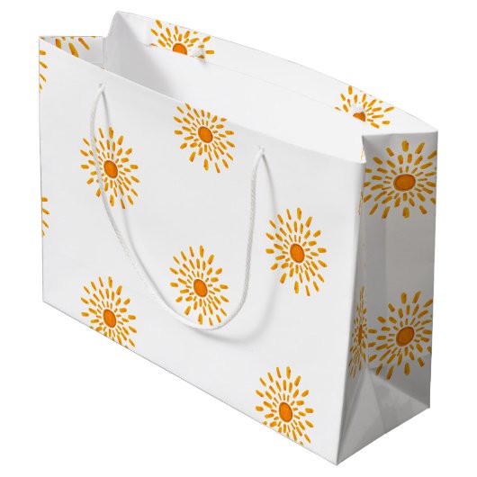 zonnige Gift tas Groot Cadeauzakje (Achterkant Gekanteld)