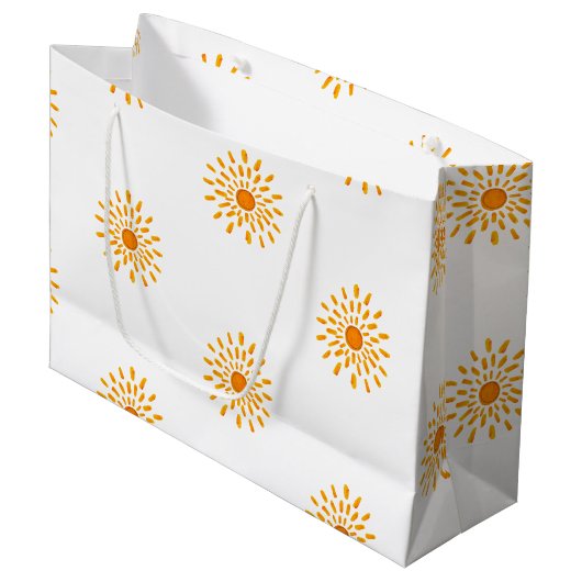 zonnige Gift tas Groot Cadeauzakje (Voorkant Gekanteld)