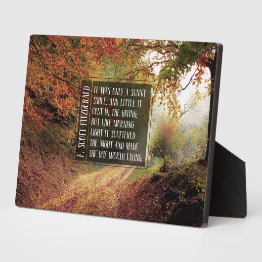 Zonnige glimlach fotoplaat (Zijkant)