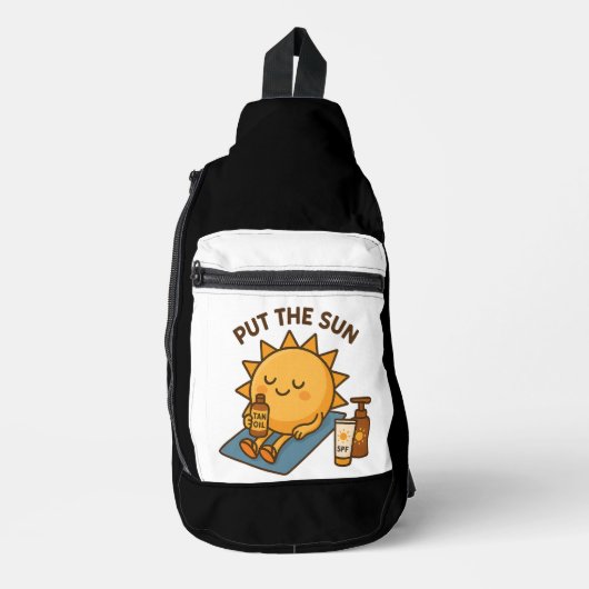 zonnige gloeitijd sling bag (Voorkant)