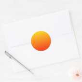 Zonnige Gradiënt Ronde Sticker (Envelop)