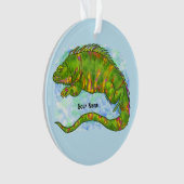 Zonnige Hagedis Ornament (voorkant)