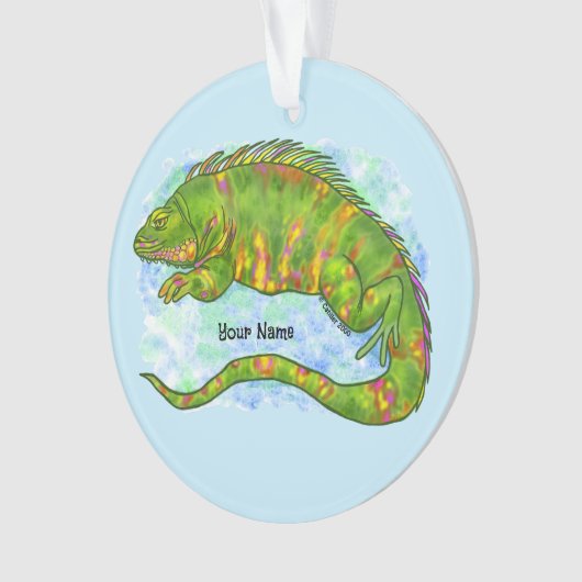 Zonnige Hagedis Ornament (voorkant)