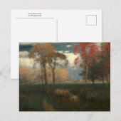 Zonnige herfstdag van George Inness Briefkaart (Voorkant / Achterkant)