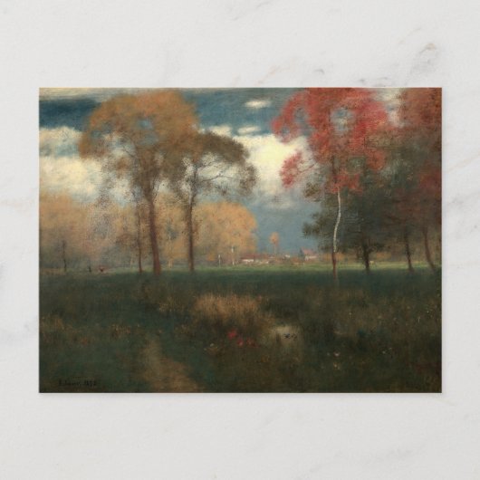 Zonnige herfstdag van George Inness Briefkaart (Voorkant)