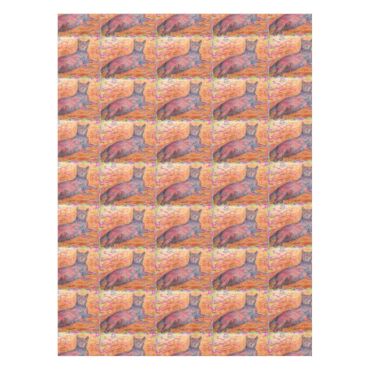 zonnige kakelsteen tafelkleed (Voorkant)