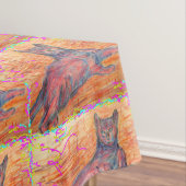 zonnige kakelsteen tafelkleed (Voorbeeld)