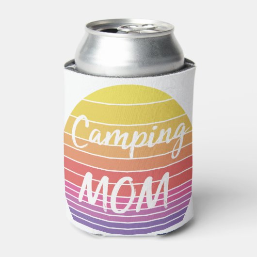  zonnige kampermoeder blikjeskoeler (Blikje Voorkant)