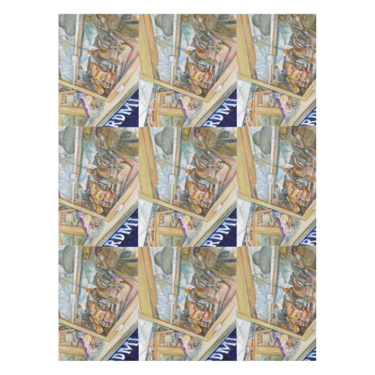 Zonnige kant van waanzin tafelkleed (Voorkant)