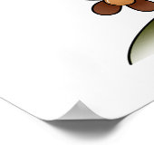 Zonnige kerk met bloemen rustieke landelijke charm poster (Hoek)