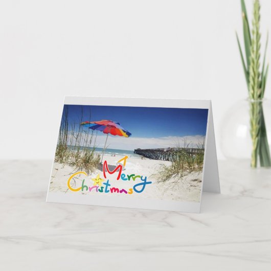 ***ZONNIGE KERSTWENSEN*** FEESTDAGEN KAART (Voorkant)