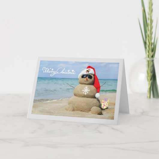 ***ZONNIGE KERSTWENSEN*** FEESTDAGEN KAART (Voorkant)