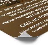 Zonnige Landscène, Reisbureauadvertentie Poster (Hoek)