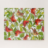 Zonnige lente kardinalen puzzel (Horizontaal)