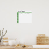 Zonnige lettertypeligaturen poster (Keuken)