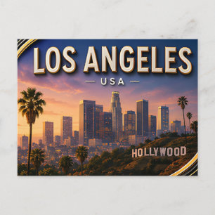 Zonnige Los Angeles-herinneringen Overal Briefkaart