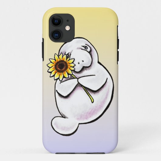Zonnige Manatee Off-Leash Art™ Case-Mate iPhone Case (Achterkant)