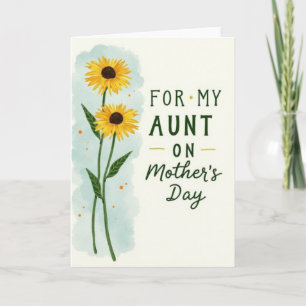 Zonnige Moederdag Oom/Tante kaart