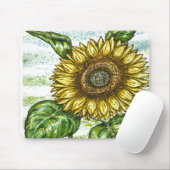 zonnige mousepad muismat (Met muis)