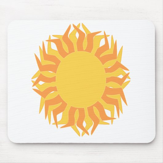 zonnige mousepad muismat (Voorkant)