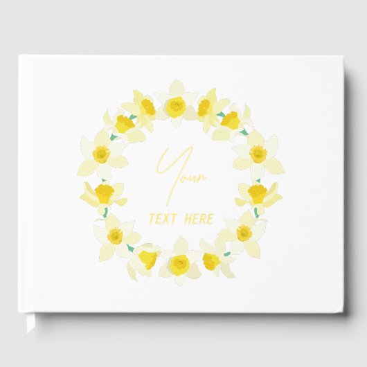 Zonnige narcissen. gastenboek (Voorkant)