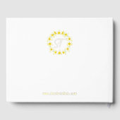 Zonnige narcissen. gastenboek (Achterkant)