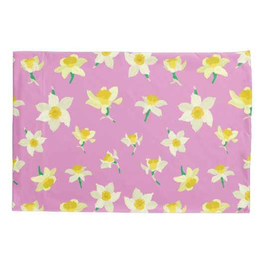 Zonnige narcissen. kussensloop (Achterkant)