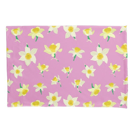 Zonnige narcissen. kussensloop (Voorkant)