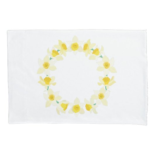 Zonnige narcissen. kussensloop (Voorkant)