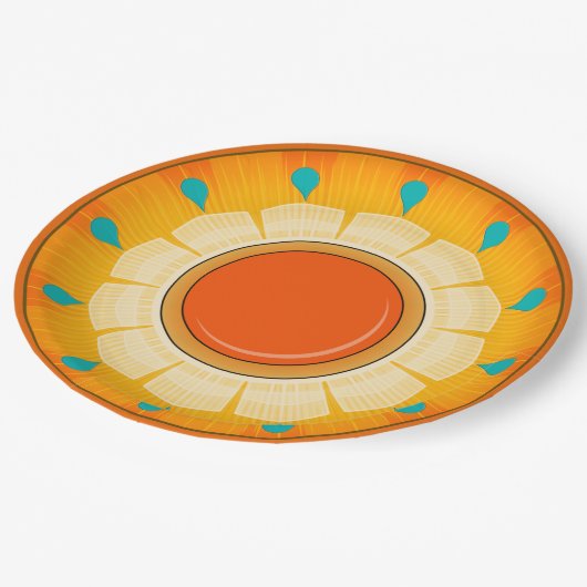 Zonnige Navajo Dag Papieren Bordje (Gekanteld)