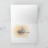 Zonnige ogen bedankkaart (Binnen)