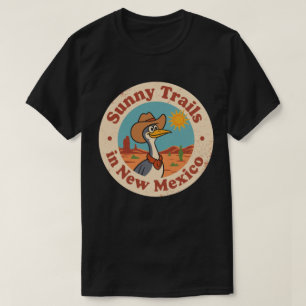 Zonnige Paden_ New Mexico Woestijn Kunstwerk T-shirt