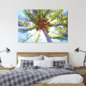 ZONNIGE PALM 32x48 Canvas Afdruk (Insitu (Slaapkamer))