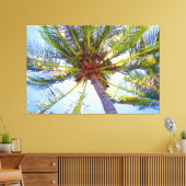 ZONNIGE PALM 40x60 Canvas Afdruk (Insitu (Woonkamer))