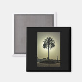 zonnige palm magneet (Voorkant / Achterkant)