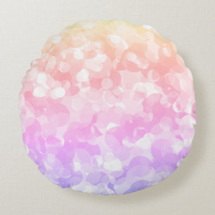Zonnige Pastelkleuren Borrelende Stippen Rond Kussen