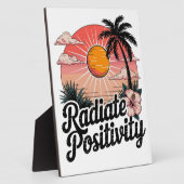 Zonnige positieve scène fotoplaat (Zijkant)
