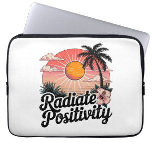 Zonnige positieve scène laptop sleeve