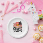 Zonnige positieve scène papieren bordje (Feest)