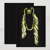 Zonnige reflecties van een paard feestdagenkaart (Voorkant / Achterkant)