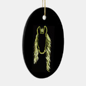 Zonnige reflecties van een paard keramisch ornament (Rechts)