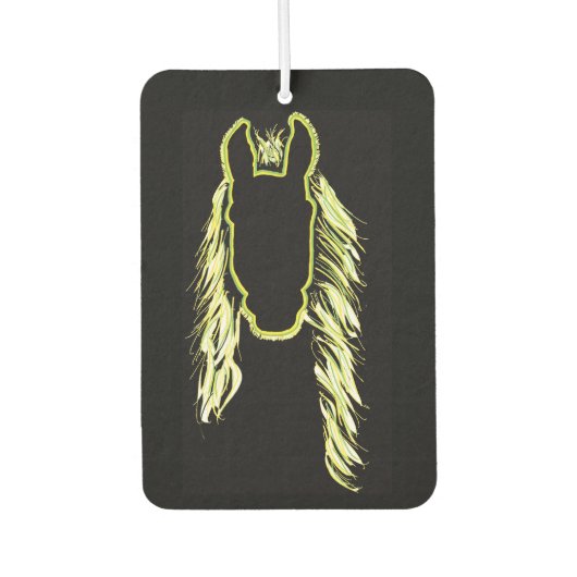 Zonnige reflecties van een paard luchtverfrisser (Voorkant)