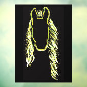 Zonnige reflecties van een paard raamsticker (Vel 3)