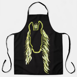 Zonnige reflecties van een paard schort