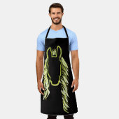 Zonnige reflecties van een paard schort (Gedragen)