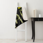 Zonnige reflecties van een paard sherpa deken (In situ)