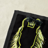 Zonnige reflecties van een paard strandlaken (In situ)